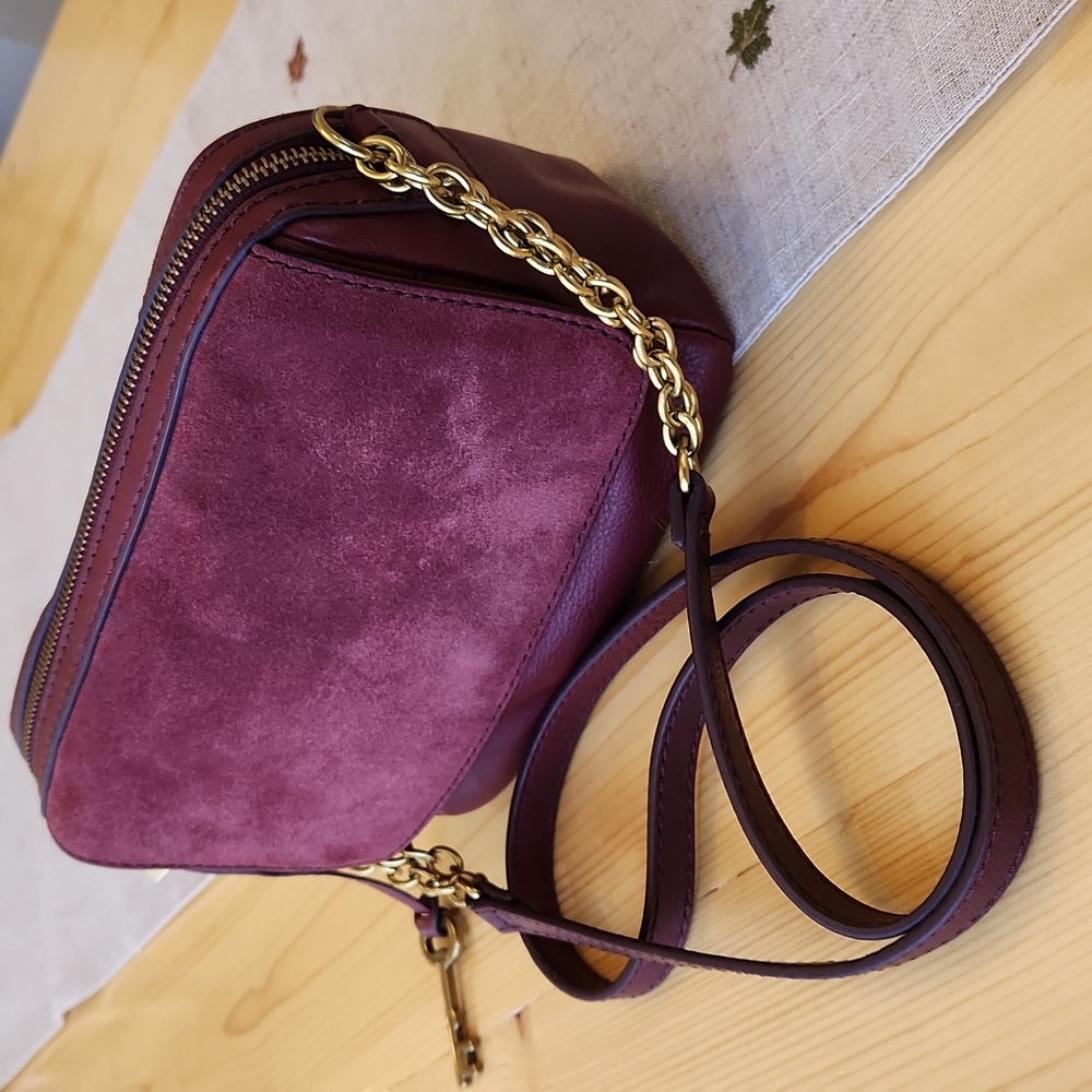 Fossil Aria Cabernet Small Crossbody Shoulder Bag - Picture 3 of 17